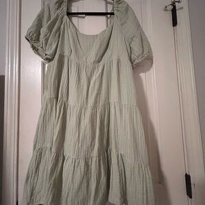 Elegant Green Mini Dress